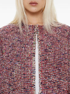 skrócona, postrzępiona kurtka