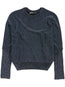 sweter z metaliczną nicią