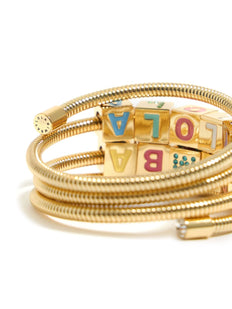 coil-chain logo bracelet