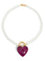 heart and pearls necklace
