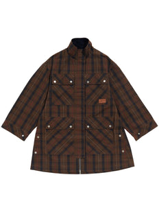checked coat