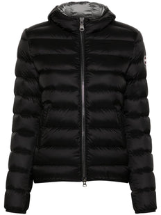 logo-appliqué puffer jacket