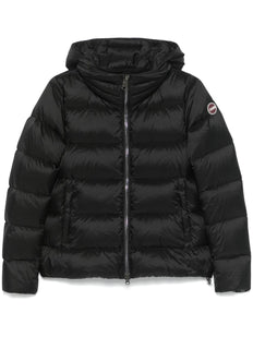 logo-patch puffer jacket