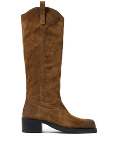 45mm kowbojskie buty ze skóry dzielonej