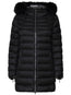 logo-appliqué padded coat