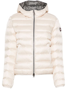 logo-appliqué puffer jacket