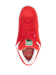 Zamszowe trampki XL z nadrukowanym logo