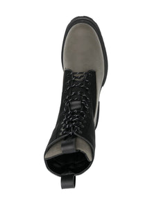 Show lace-up combat boots