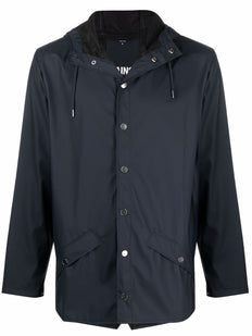 drawstring-hood bomber jacket