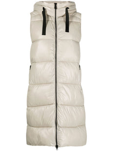 long puffer gilet