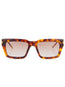 tortoiseshell square-frame sunglasses