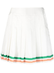 high-waisted A-line skirt
