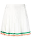 high-waisted A-line skirt