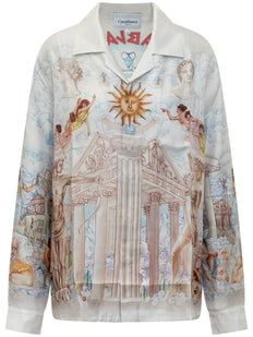 printed silk shirt
