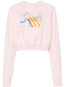 Crayon Tennis Players cropped sweatshirt
