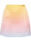 gradient-effect silk miniskirt