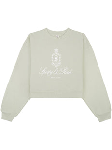 Vendome cropped cotton sweatshirt