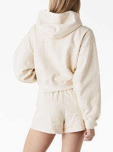 bluza z kapturem z nadrukiem z bawełny