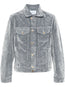 velvet-finish denim jacket