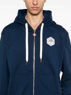 bluza z kapturem z gumowanym logo