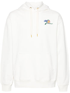Bluza z kapturem i wyszytym logo Croquis De Tennis