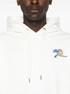 Bluza z kapturem i wyszytym logo Croquis De Tennis