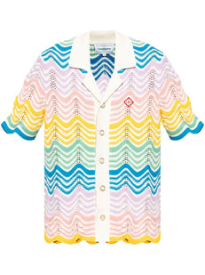 Wave crochet shirt