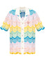 Wave crochet shirt
