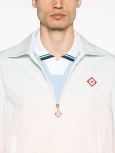 kurtka z perforowanym monogramem gradient