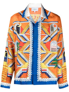 Escalier Infinite print silk shirt