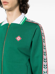 Kurtka z haftowanym logo Laurel