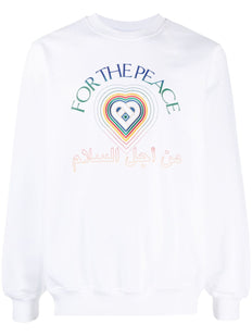 Bluza bawełniana z nadrukiem Peace Gradient