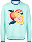 logo-patch intarsia knit jumper