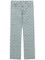 monogram-print jeans