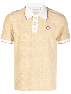 polo z monogramem-żakardem
