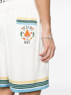 Szorty z monogramem Casa Way