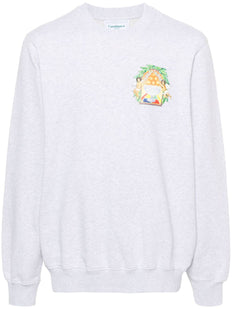 bluza z organicznej bawełny z nadrukiem logo
