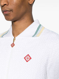 kurtka dresowa z monogramem-żakardem