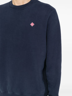 bluza z okrągłym dekoltem i logo w kształcie diamentu