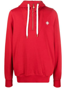 bluza z kapturem i naszywką z logo, zapinana na suwak