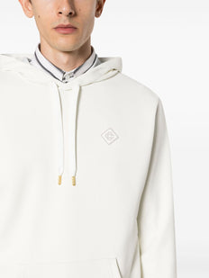 bluza z kapturem z aplikacją z logo