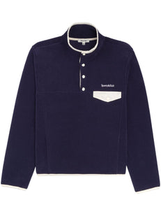 bluza z haftowanym logo i guzikami
