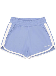 logo-print track shorts