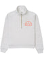 logo-print zip-up jumper