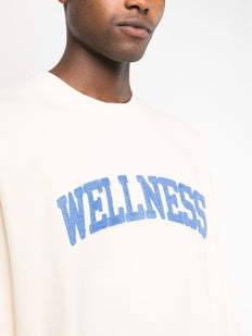 Bluza bawełniana z aplikacją Wellness