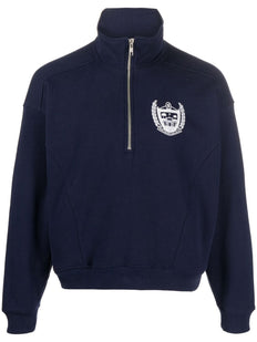 bluza z nadrukiem logo zapinana na zamek