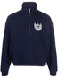 bluza z nadrukiem logo zapinana na zamek