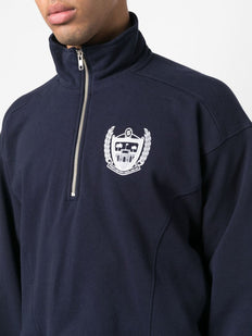 bluza z nadrukiem logo zapinana na zamek
