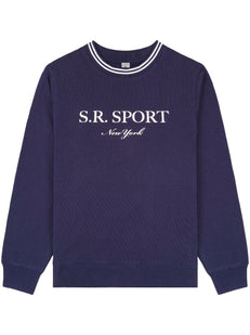 bluza z okrągłym dekoltem i nadrukiem logo