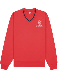 bluza bawełniana z haftowanym logo